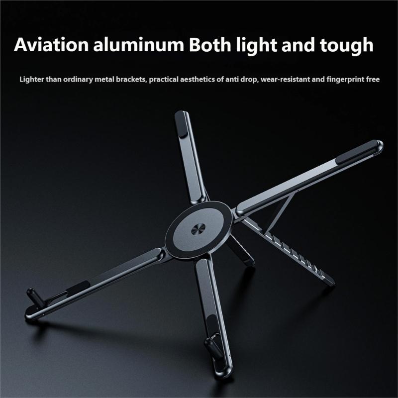 Ergonomic Adjustable Tablet Phone Stand with Multi Angle Positions for Healthy Postures Support Foldable Portable Design