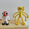 8 Pcs/Set Rainbow Friends 6-10cm Mini Figure Game Periphery Doll Model Cake Decoration Blue Green Yellow