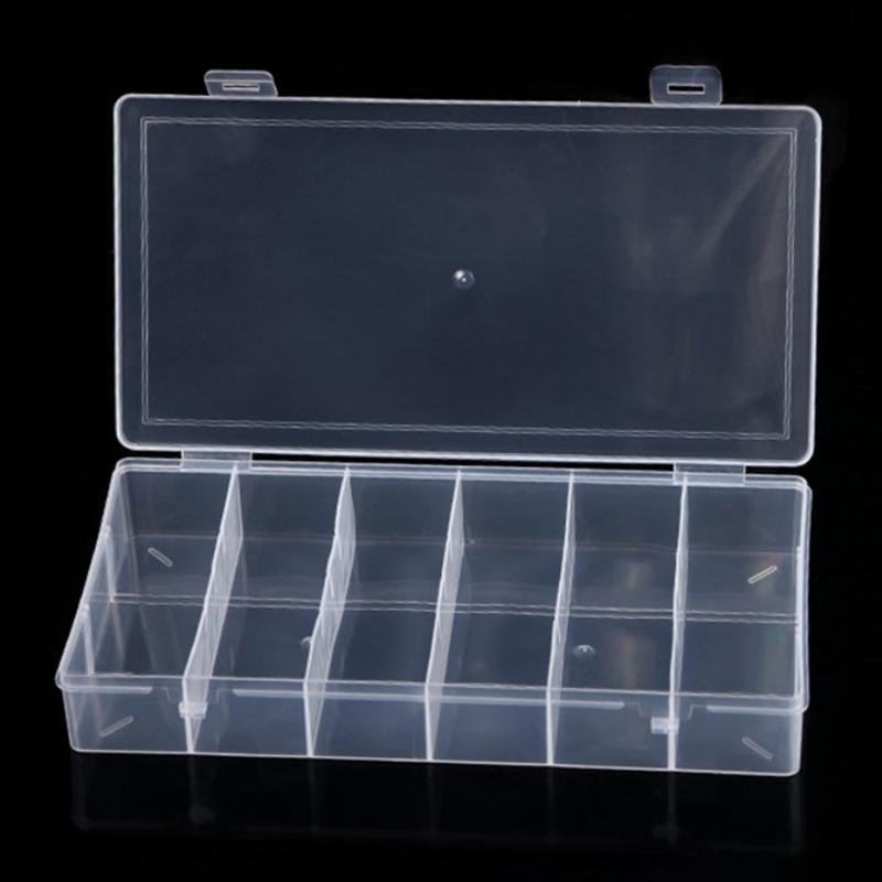 Transparent Fruit Fork Storage Box Organizer Plastic Storage Case Adjustable Container For Kids Fruit Fork Organizer Display Box