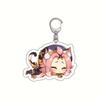 Impact Genshin Acrylic Keychain Anime Merchandise Keqing Paimon Barbara School Creative Pendant Mobile Game Accessories In Stock