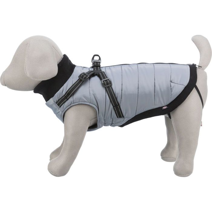 Manteau Pour Chien Avec Harnais Trixie Pontis - Gris - 45 Cm
