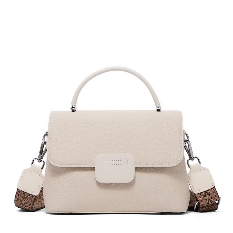 Fashion Women's Bags New First-layer Cowhide Handbags Simple and Versatile Shoulder Bags Commuter Messenger Bags Genuine Leather Women