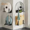 Pot Lid Storage Rack Wall-mounted No Drilling Removeable Waterproof Strong Stickiness Anti-slip Cutting Board Organizer Kitchen Wall Pot Lid Dish
