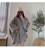 Plus Size Women's Korean-Style Loose Sweatshirt - Trendy Autumn/Winter Jacket for 230-300 Jin