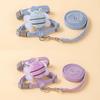 Cat Harness Leash Collar Set Adjustable Cartoon Bee Double Layer Dog Harness For Small Medium Pet Collar Leash Outdoor Walking