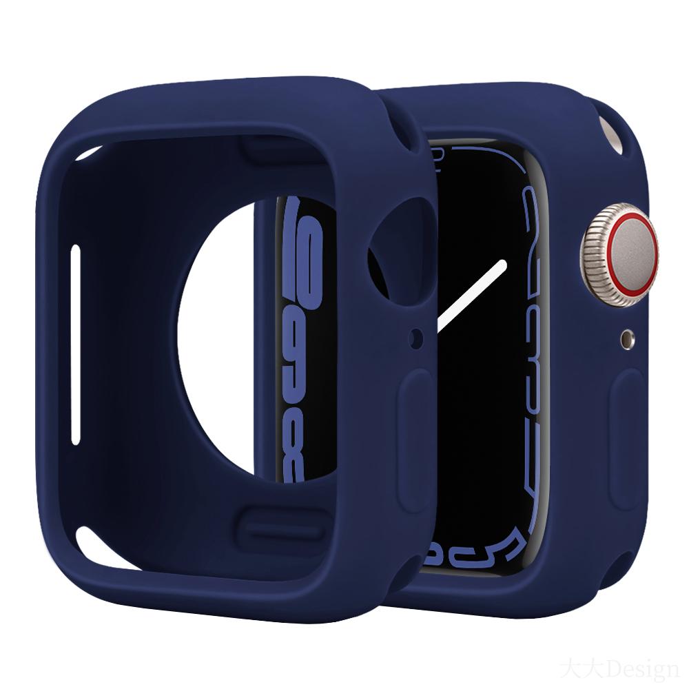 Soft Silicone Case for Apple Watch Series8/7/6/5/4/3/SE Cover Case for iWatch Slim Tpu Bumper Protector 38MM 40 41MM 42 44 45MM