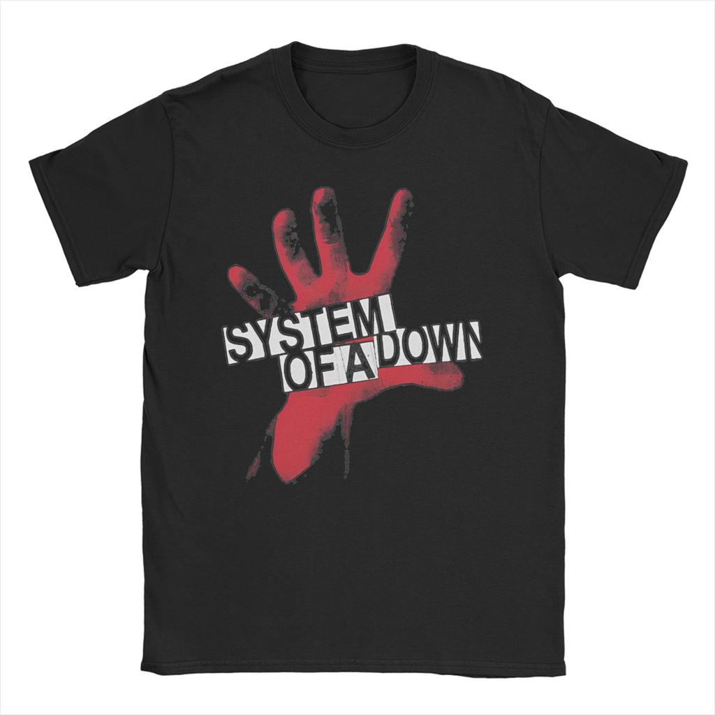 Men Womens TShirts System of A Down Humorous Pure Cotton Tees Short Sleeve Heavy Metal Music T Shirt Round Neck Tops