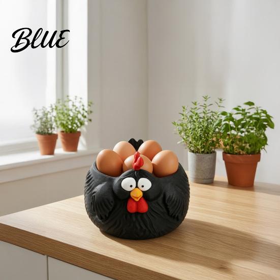 Controsoffitto Cucina Rustico Portaoggetti Ciotola Pollo Divertente a Forma di Gallina Salvaspazio Piatto da Portata Stile Cesto Uova Ceramica per Uova Fresche Cesto Decorativo