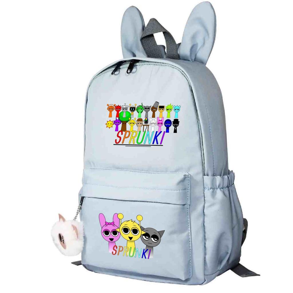Campus Schoolbag Primary And Secondary School Students Cute Rabbit Ears Personalized Backpack Cartoon Printing
