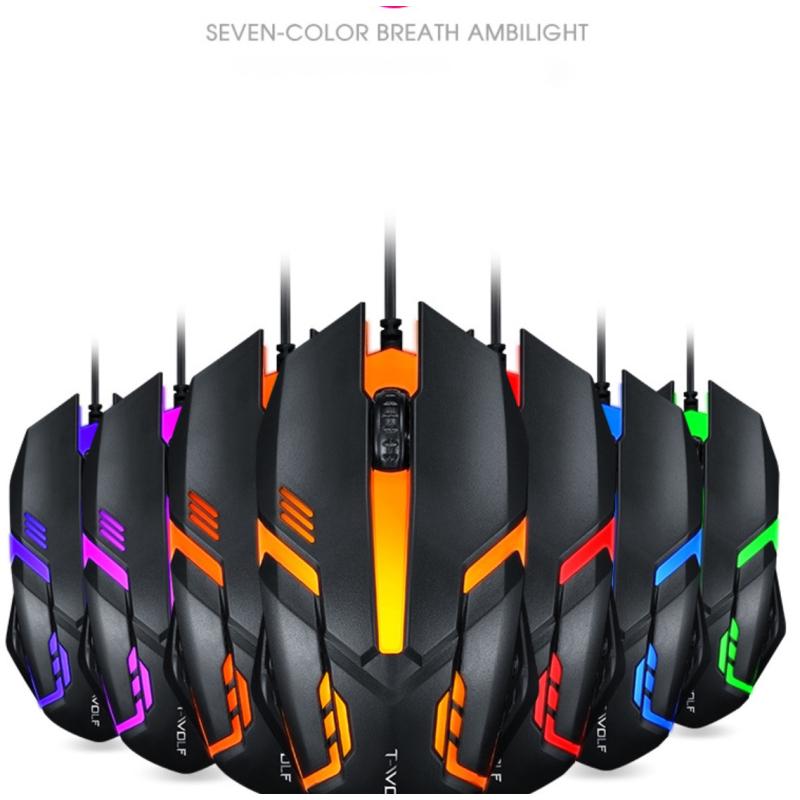 V1 Gaming  Mouse Ic Positioning Accurate Mouse Ergonomic Stylish Wired Mouse