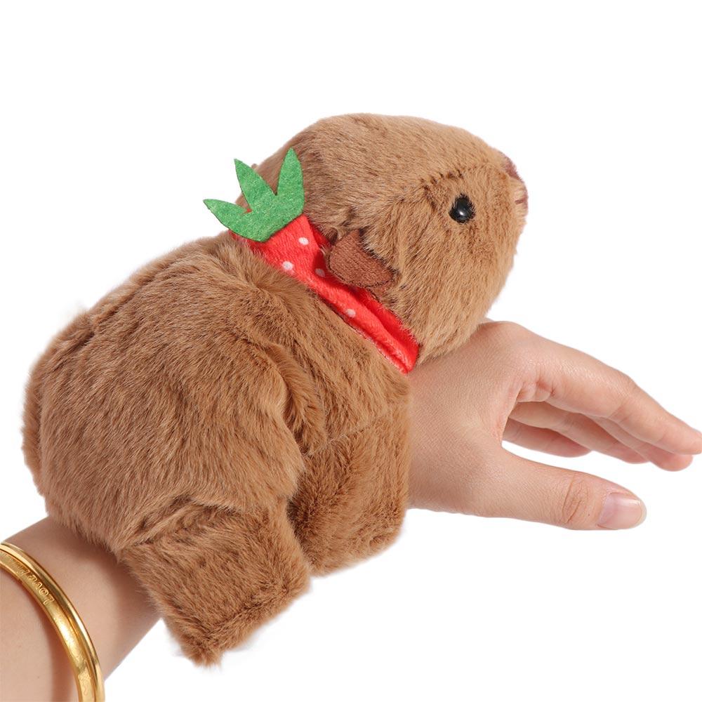Stuffed Animals Capybara Plush Papa Circle Brown Lovely Capybara Wrist Circle Hand Ring