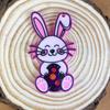 Niedlicher Osterhase Schlüsselanhänger Silikonform Individualisierter Hasen Schlüsselanhänger Resinform Großartig für DIY-Projekte zum Osterthema