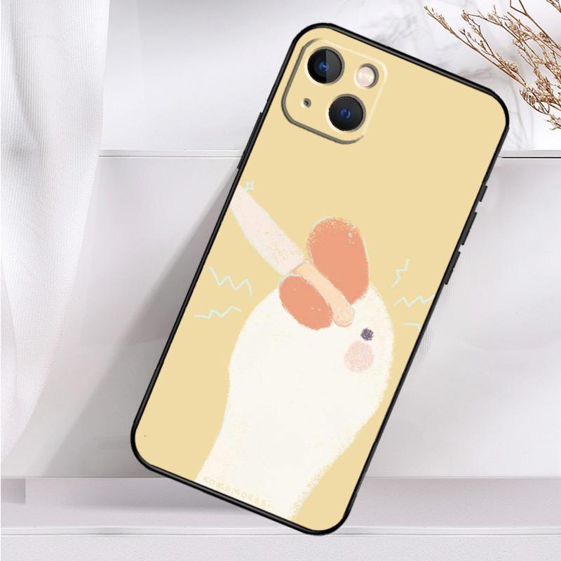 Cartoon Funny Goose Shockproof Case For iPhone 17 16 15 14 11 Pro Max Plus 12 13 Mini 16e 17 Air Phone Cover