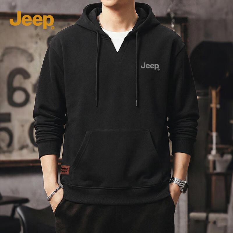 Jeep Men s Faux Layered Hooded Sweatshirt XL