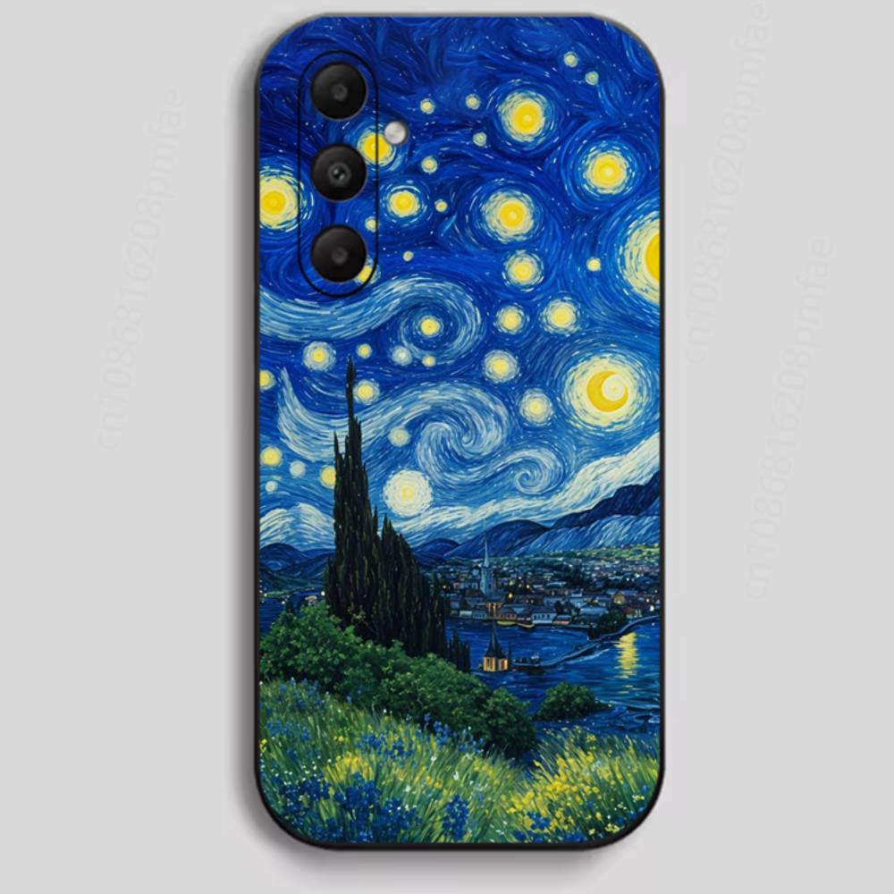

Van Gogh Night Sky Phone Case for Samsung Galaxy A73,23,53,33,24,72,22,52,32,54,A34 Soft Cover Samsung A31
