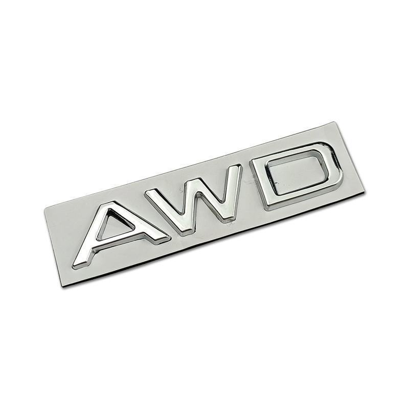 AWD Logo Car Rear Trunk Badge Whole Body Emblem Sticker for Lexus Nx200t Ct200h Lm Rx Gs 570 Gx Rx350 Gx470 Es350