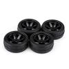 4pcs Set Tires Rubber Tyre Racing Off road Vehicle Wheel Rim for RC 1:10 Car Part (6 Holes)