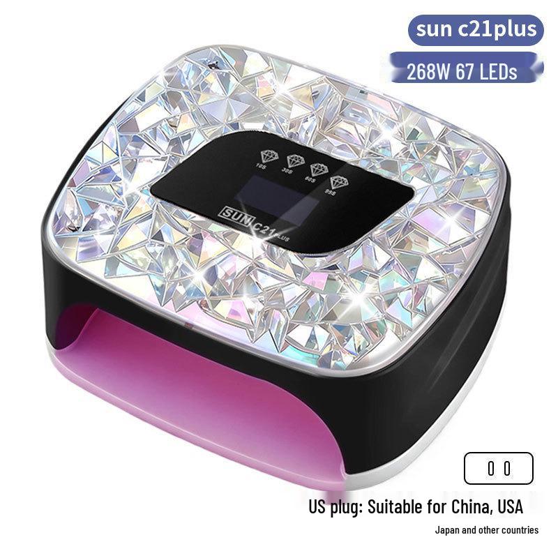 256W High Power UV/LED Dual Light Nail Curing Lamp
