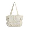 Fashion Large Capacity Nylon Women's Tote Bags Casual Waterproof Youth Shoulder Bag with Front Pocket Lightweight Work Handbag