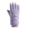 Winter Ski Gloves Plus Velvet Thickened Women's Outdoor Cycling Windproof Water Splashing and Anti Slip Touch Screen Warm Gloves