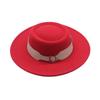 European, American Autumn and Winter Woolen Top Hat Cm Retro British Temperament Big Eaves Jazz Hat Women Felt Hat Korean Street Shot