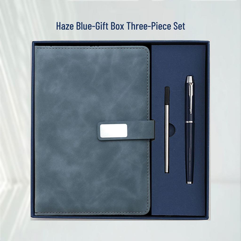 Notizbuch A5 mit individuellem Logo Geschenkset für Geschäft & Meetings