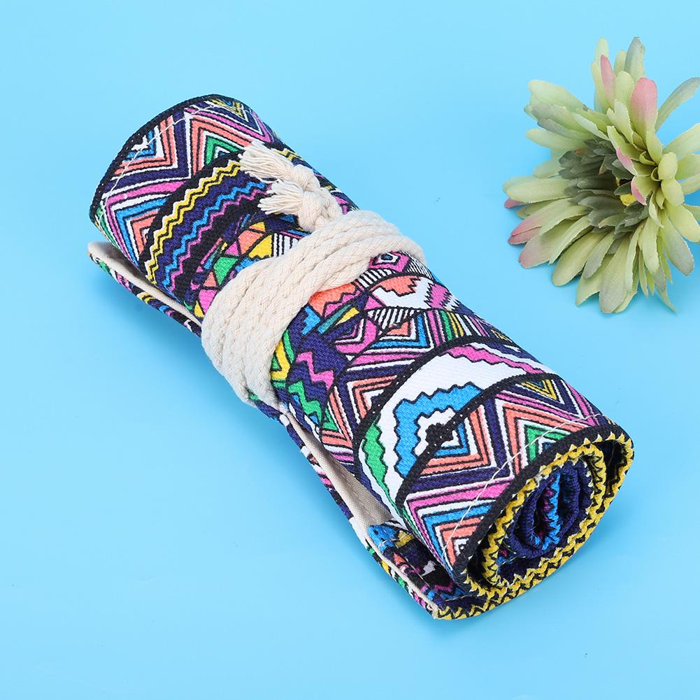 Ethnic Pencil Case School Pen Bag Storage Pouch Student Art Supplies