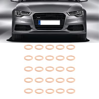 25 Stück Ölablassschrauben-Dichtung, Kupfer-Quetschdichtung, Dichtringe Teilenummer 007603-014106 für Mercedes