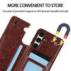 Portfel z podwójnym guzikiem, slotem na karty, podstawką, klapką, skórzane etui do Samsung Galaxy A16 A35 A55 A15 A54 A14 A13 A73 A53 A33 A32 A12 A52