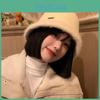 Winter Knit Cozy Bucket Hat Women Warm Fluffy Large Brim Fashion Accessory