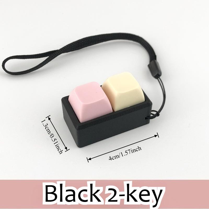 

Fun Relaxing 2/4 Keys Finger Keyboard Key Button Keycap Decompression Toy Gadget Pass The Time Clicker Toy For Adults Gifts