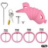 Soft Silicone Chastity Lock Male Penis CB Lock Gay Cuckold Adult Sex Toys BDSM Cock Ring 18+