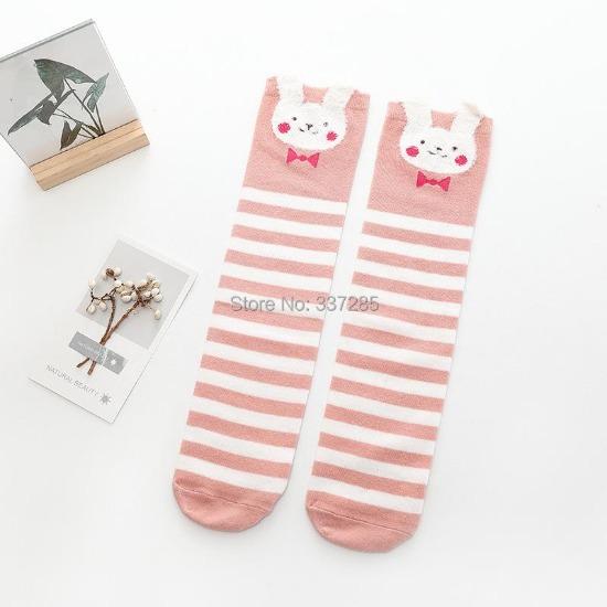 Children warmer ankle short lovely socks Cartoon Cute Kids child Knee High Socks infant cotton Baby Animal Over Knee Socks girls