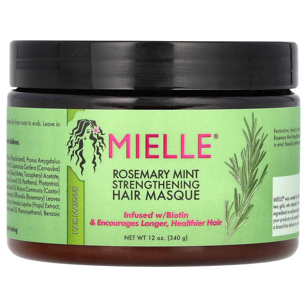 Strengthening Hair Mask, Rosemary Mint, 340G(12Oz)