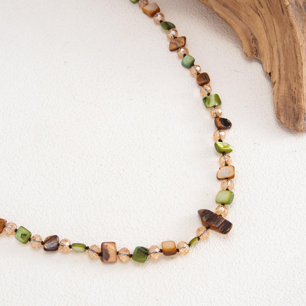 French Retro Ethnic Shell Bead Necklace - Multifunctional Design, Women's Layered Niche Light Luxury, Daily Jewelry Accessories