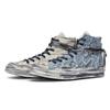 Converse Années 1970 811 Manufacturing, Baskets Montantes en toile Denim Inversé Unisexe Bleu Beige Blanc 162053C(Team80-)