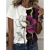 3D-gedrucktes Damen-Kurzarm-T-Shirt, Übergrößen Damenbekleidung, modisch und vielseitig