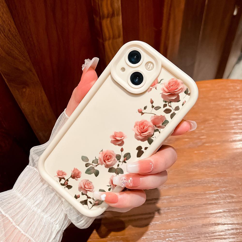 Soft Silicone Square Ladder Printing Pattern Phone Casing Full Cover Camera Shockproof Protection Rubber Case for Samsung
