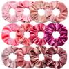 12pcs Vintage Women Pink Velvet Scrunchies Baby Girls Headwear White Black Blue Green Elastic Hair Bands Kids Hair Accessories