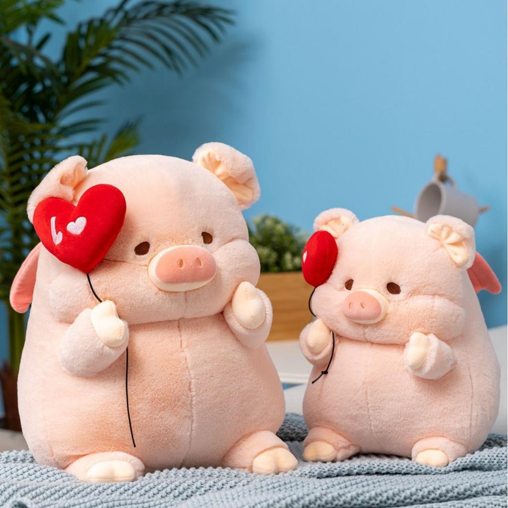 Wholesale Chubby Pig Doll Internet Celebrity Angel Pig Love Plush Toy Bed Doll Claw