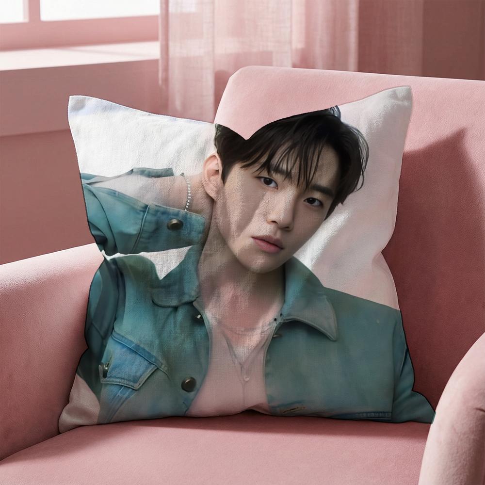 Kpop Lee J-Junho Povlak na polštářek Víceúčelový povlak na polštář pro domov a auto - Oboustranný, měkký a odolný pro každodenní použití