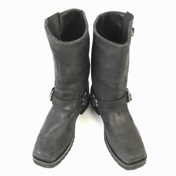 Sancho Boots/Engineer Boots/24.0cm/Black/Goodyear Welt/Leather(USED)