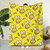 The Simpsons Throw Lightweight 240g Flannel Blanket Soft Skin-friendly for Summer Cooling