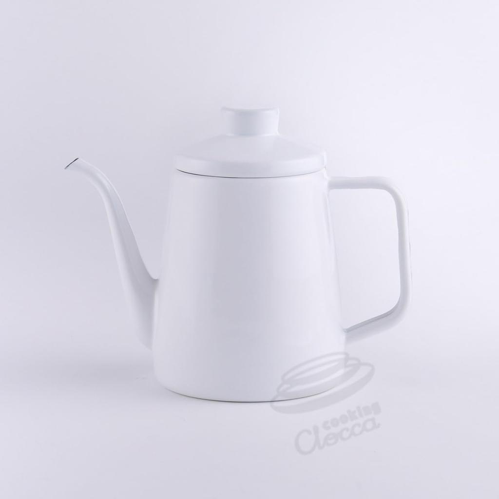 Fuji Enamel Drip Induction Cooktop Compatible Pot, 1.0L, SD10DP2.CW, Solid, White,