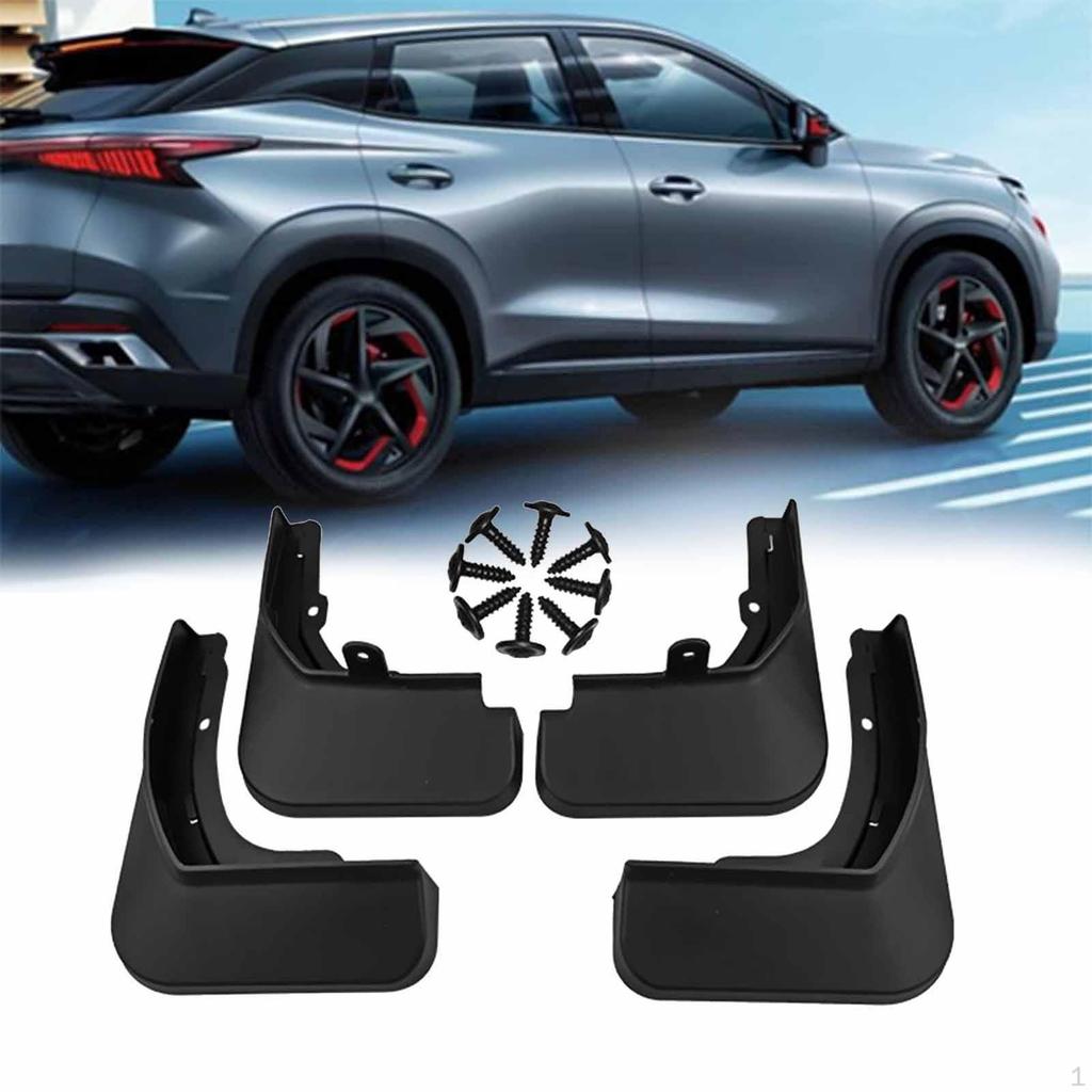 4x Mudflaps Tires Splash Guards Mudguards for Omoda 5 Lightweight Easily Install Sturdy