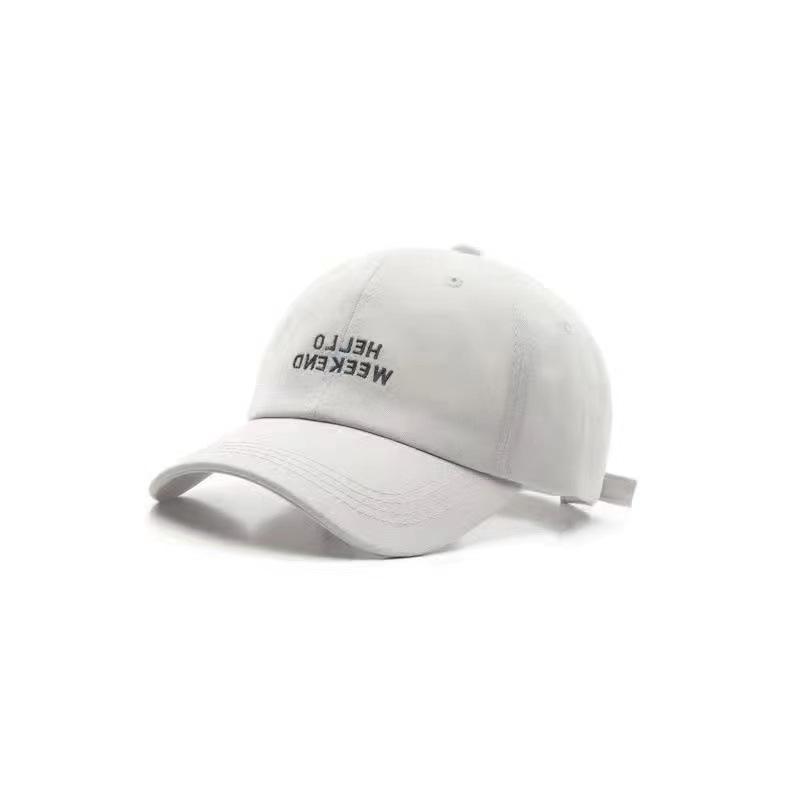 Duck Tongue Hat Women'S Versatile Letter Embroidered Curved Eaves Baseball Hat
