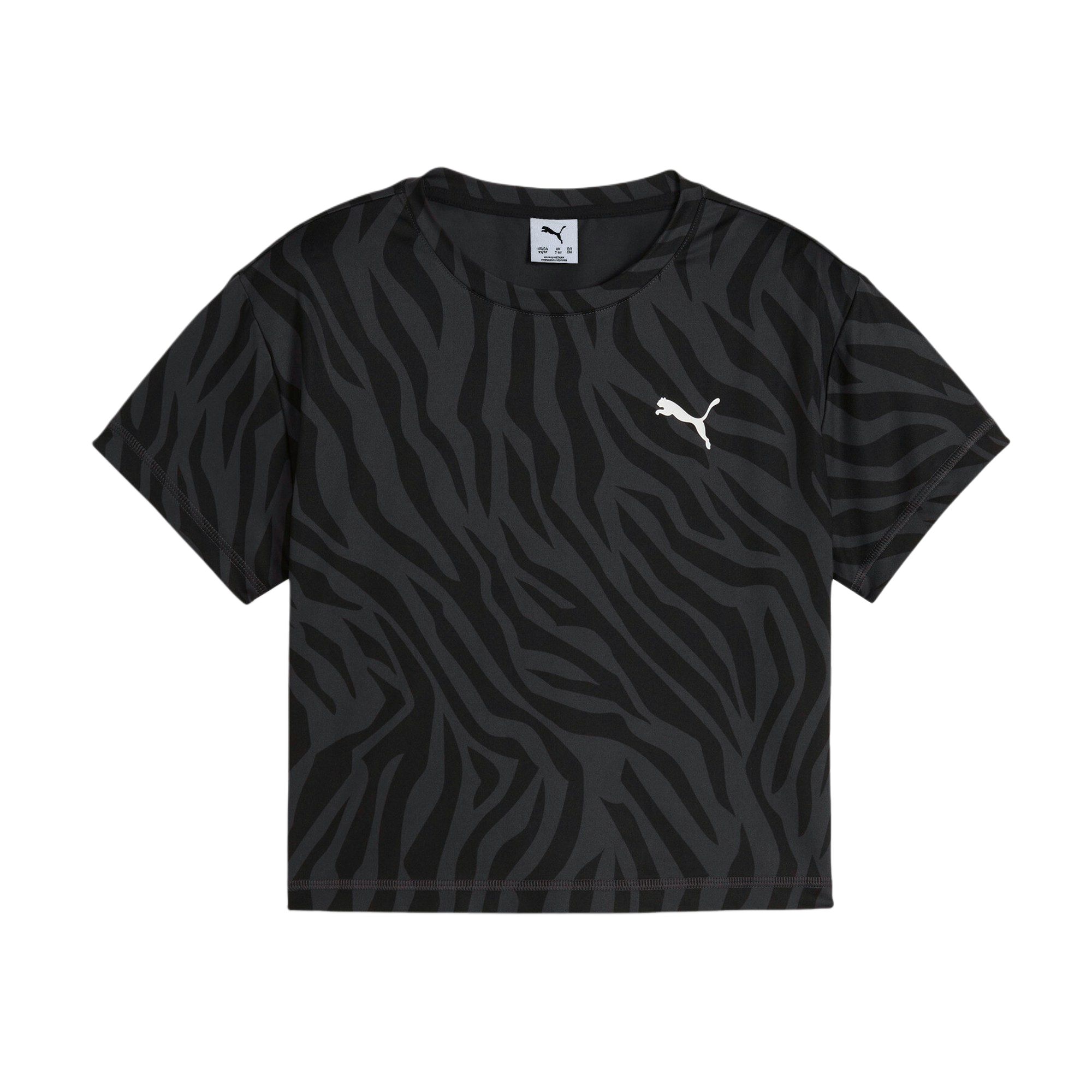 PUMA Train FavoriteAOP Футболка ДЛИННАЯ TEE G Черный 01 Подростки 680257-01 152