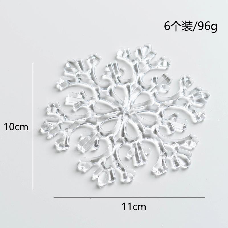 

Christmas Tree Decoration Ins Nordic Style | Crystal Ice Droplets & Snow Pendant | Transparent Christmas Ornament