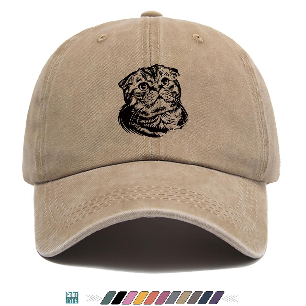 Pc Abstract Art Dog Face Pattern Printed Baseball Cap Trendy Design Unisex Adjustable Duckbill Hat Fashionable Street Style