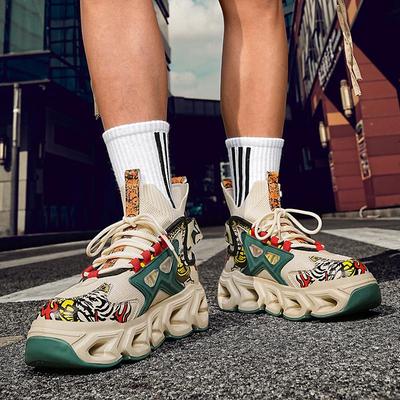 Men's Plus Size Tank Sole Trendy Shoe Upper Ultra Light Soft Sole, Breathable Outdoor Running Shoes Men's Versatile Sports Shoes